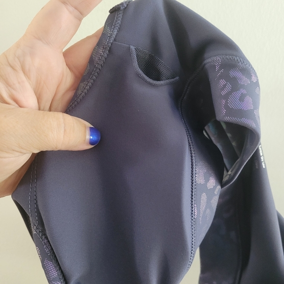 ZYIA Navy Leopard Light n’ Tight Bra size xs - Picture 4 of 4